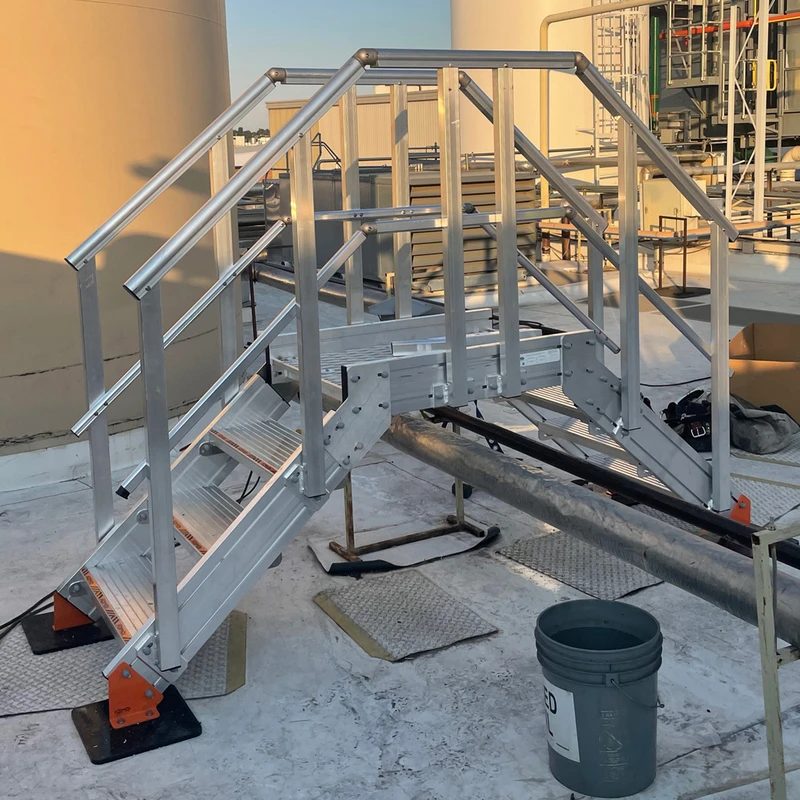 aluminum crossover stairs