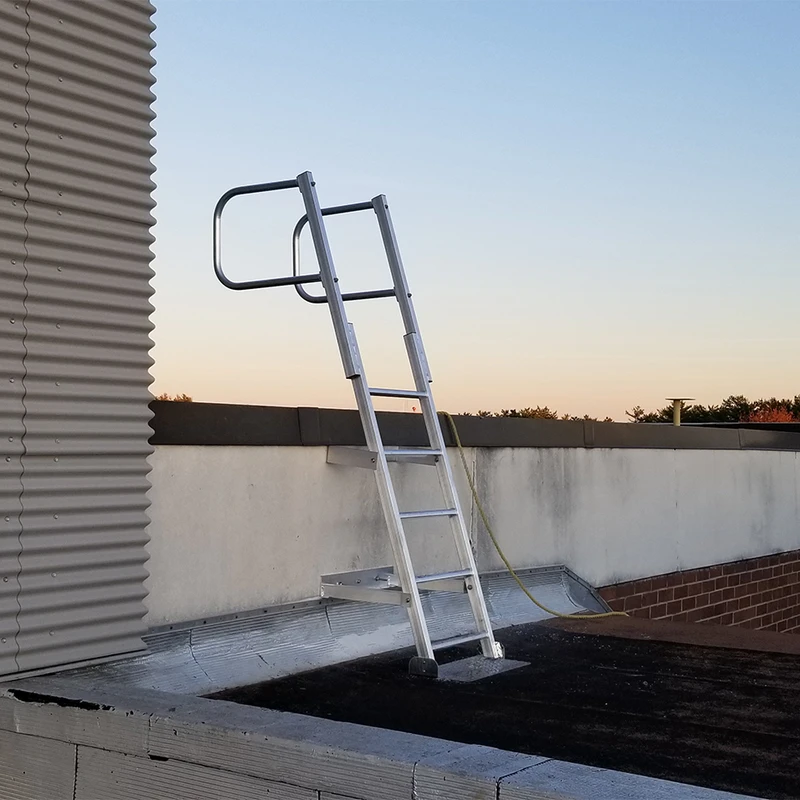 angled fixed ladder